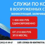 Министерство обороны России приглашает граждан на контрактную службу